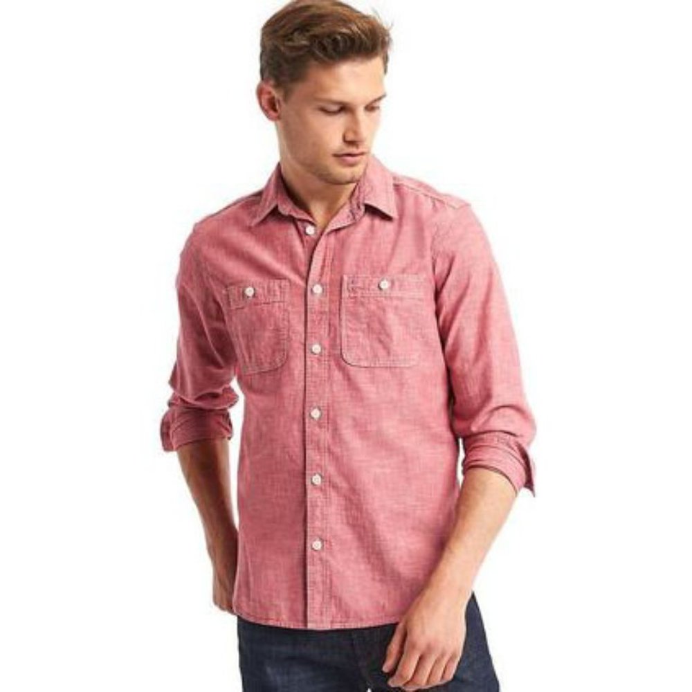 Red Chambray Shirt
